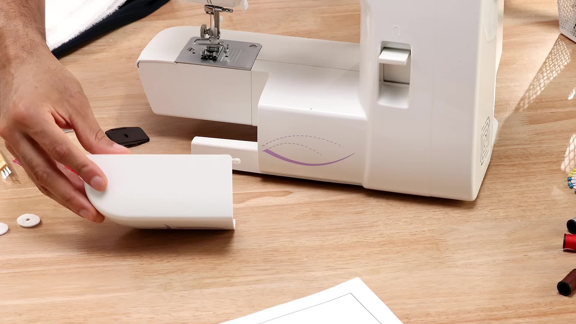 Macchina Da Cucire Singer Start 1306 - Modello Meccanico Con 13 Punti, Bianco - Foto 10