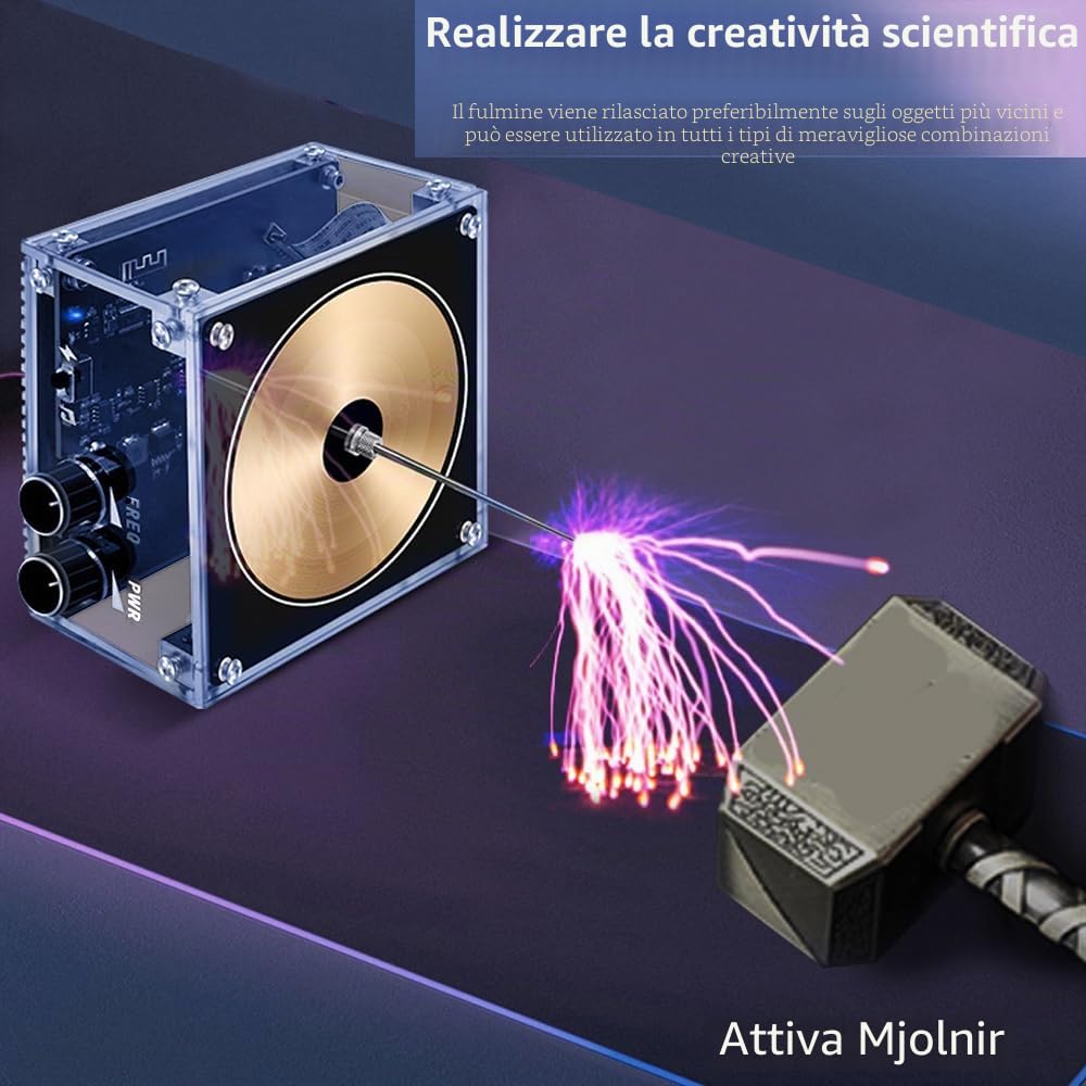 Bobina Tesla BT telefono elettronico modulo generatore arco Fulmine Trasmissione Suono senza Fili esperienza didattica