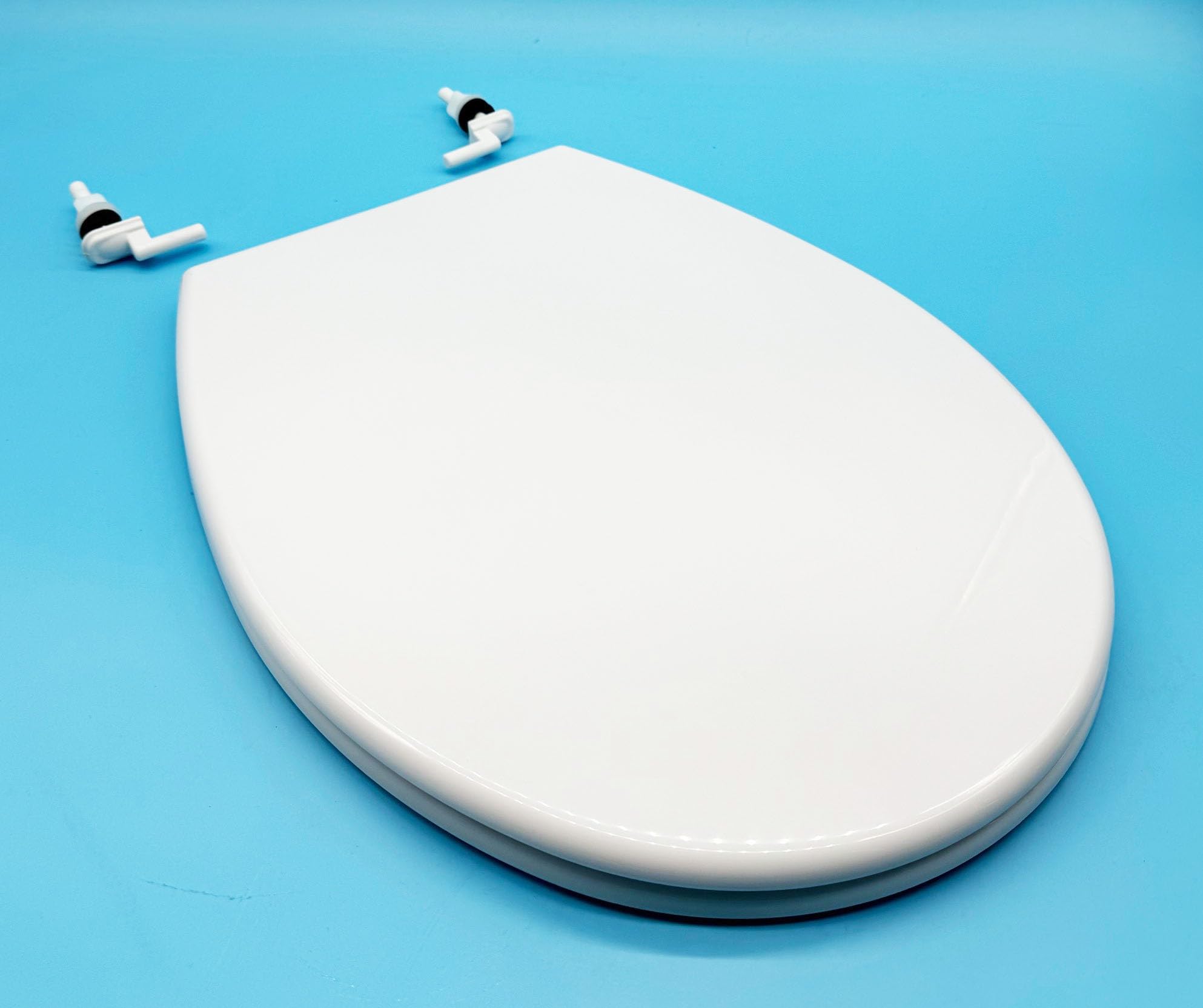 Tapa y Asiento para Inodoro Victoria Roca | Tapa + Bisagras de inodoro Victoria Roca | Diferentes modelos segun Calidad (Tapa de Plastico + Bisagras de Plastico)