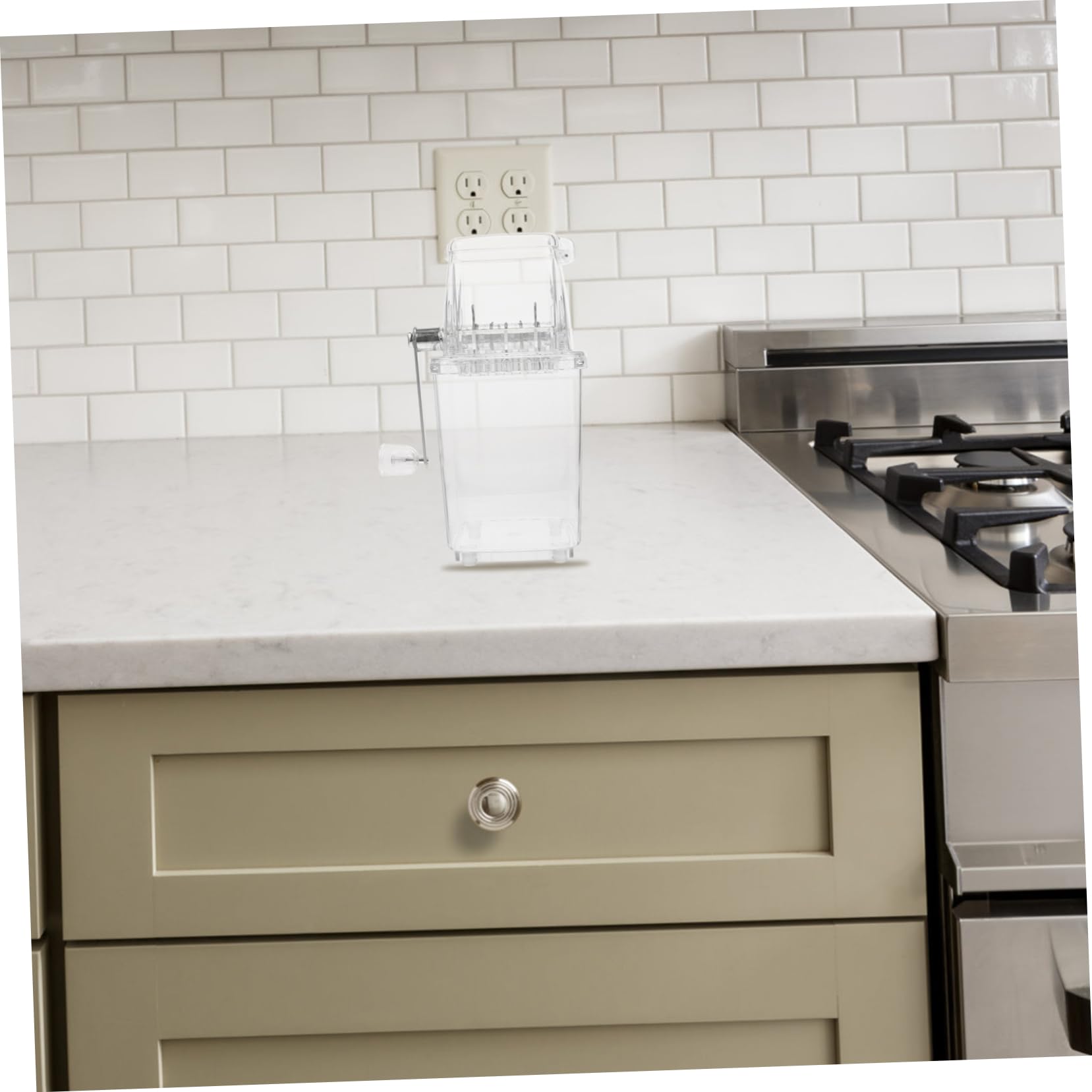 COLLBATH Trituradora De Hielo Manual Multifuncional para Bebidas Frías Picador De Hielo para Casa Oficina y Eventos Al Aire para Granizados y Cócteles Sin Electricidad