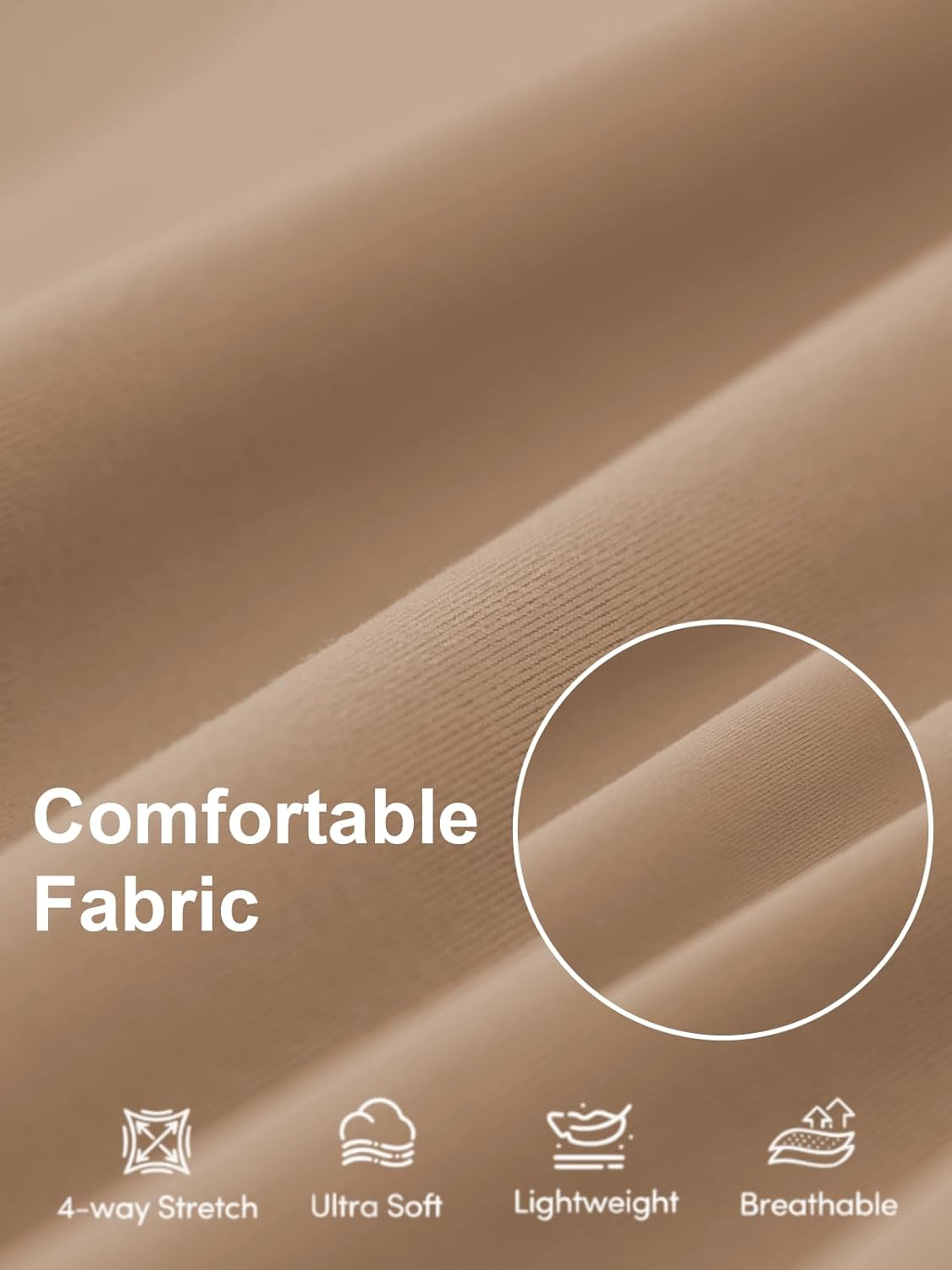 SEMARO Womens Wide Leg Dress Pants Crossover High Waist Stretch Casual Work Slacks Trousers with Zipper Pocket - Image 5