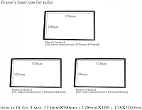 Vista 6 de CochOn Marco doble de 2DIN compatible con Opel Astra Antara Corsa Zafira 2 DIN Radio de coche Estéreo Fascia Dash Kit de instalación Panel