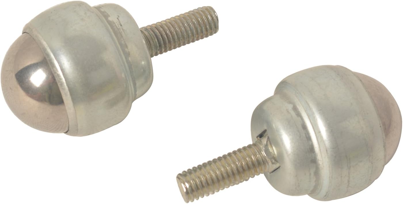 TOMUM Set of 6 Pcs CY-25D Bolt Type 1" Carbon Steel Ball Transfer Bearing Unit Table Conveyor Roller Ball with Bolt for Transmission, Furniture, Wheelchair