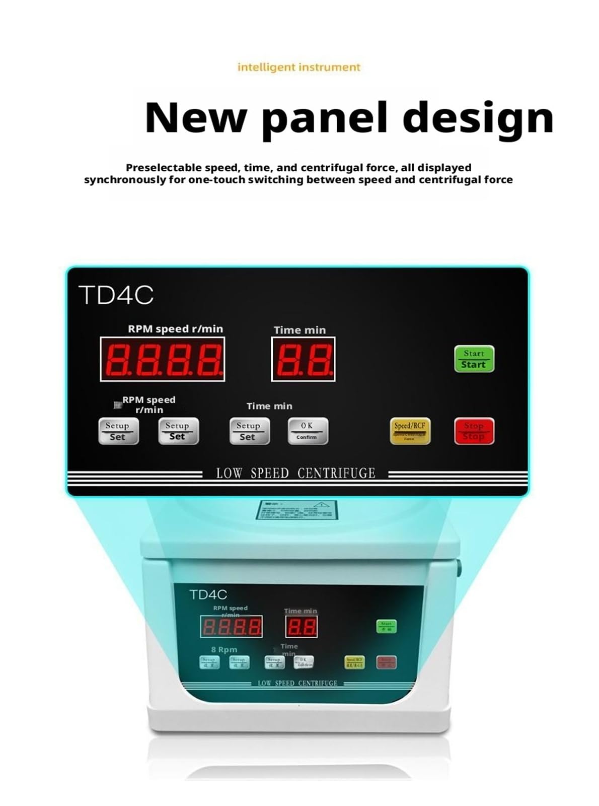 TD4/TD4C/TD6M/ Centrífuga de sobremesa Centrífuga eléctrica de baja velocidad de 4000 RPM con temporizador y control de velocidad Control preciso(TD4+12x20ML)