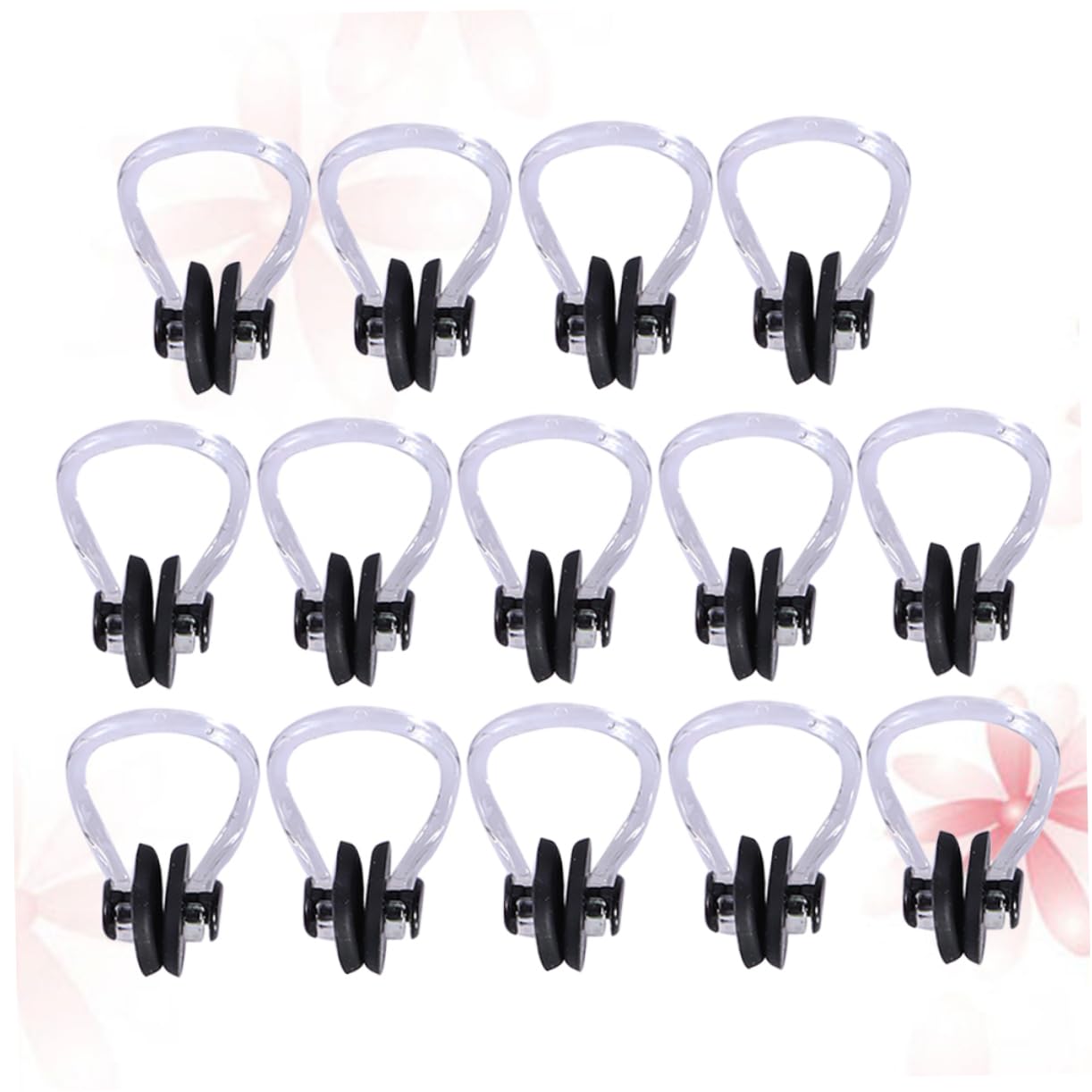 Hemoton 14pcs Silicone Nose Clip Swimming Nose Clip Nose Protector Silicone Pool Accessories Black
