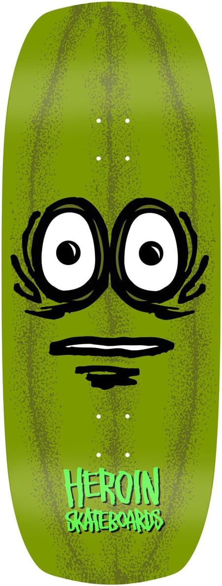 Heroin Skateboard Deck The Pickle 12" x 31.8" with Grip