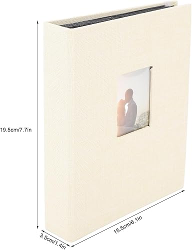 Miniatura 9 de 3 Inch Mini Photo Album, Cotton and Linen 208 Pockets Album for Fujifilm Instax Mini 1211 and Mini Series 3in Photos, Movie Tickets, Business Cards