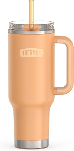 Miniatura 15 de THERMOS Taza Portavasos de Acero Inoxidable - 40 Onzas, Granito - Vaso Aislante con Tapa y Popote, Más Bloqueo Deslizante Resistente a Fugas