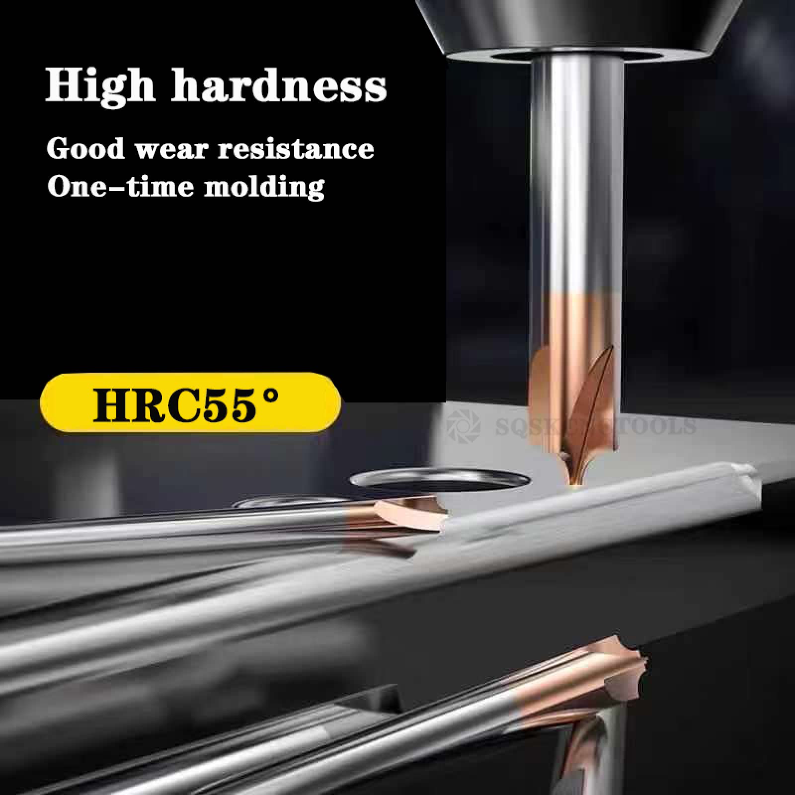 1pc Carbide Radius Corner Rounding Cutter End Mill CNC Tool R0.5 R1 R2 R3 R4 R6 Chamfering Outside Radii Quarter Circle Router Bit,R3x8Dx50L