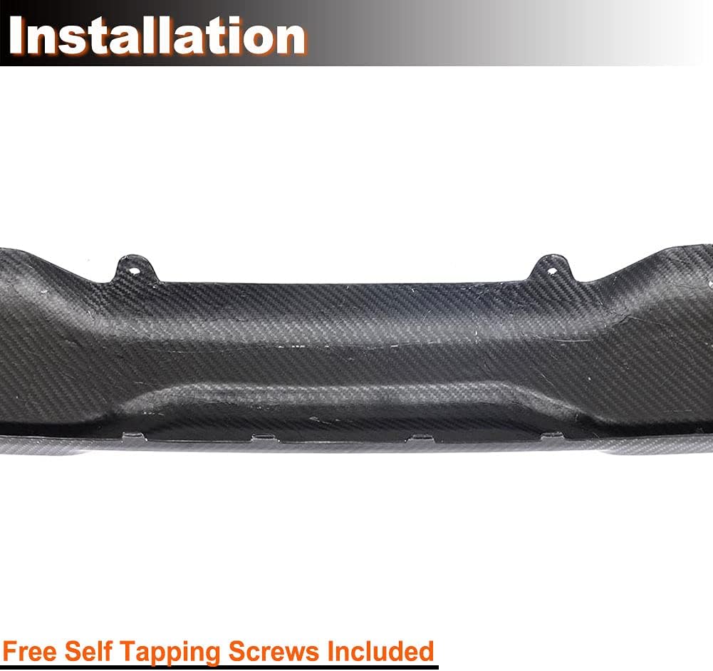 Real Carbon Fiber Rear Bumper Diffuser Fits for BMW X5 G05 M Tech 2019-2022 Lower Bumper Lip Spoiler Body Kit Factory Outlet
