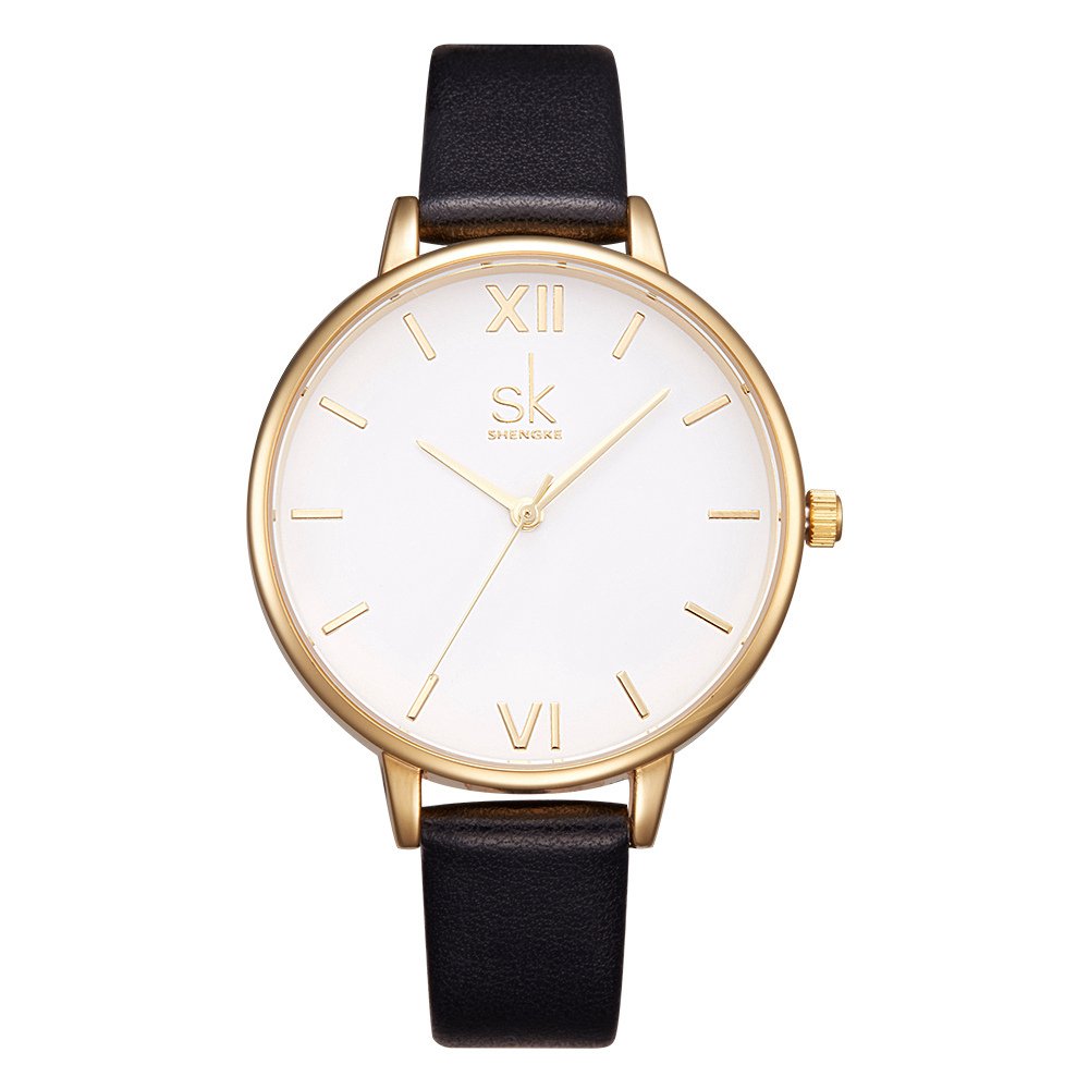 SKSHENGKE Women Watches Leather Band Luxury Quartz Watches Ladies Wristwatch Relogio Feminino