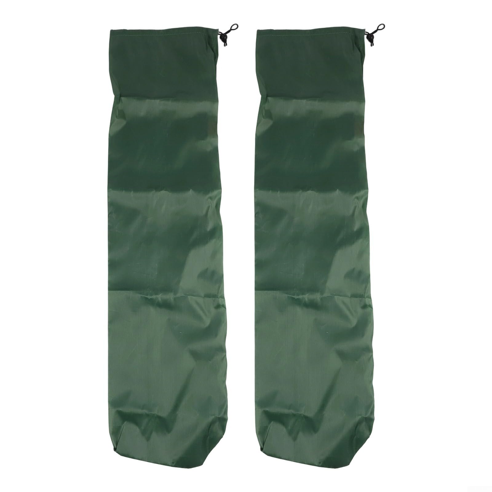 GANCEI 2pcs Outdoor Camping Chair Storage Bags with Adjustable Strap and Drawstring, Polyester Carrying Case for Folding Chairs Beach Umbrellas Fishing Rods Tents Tripods(green)