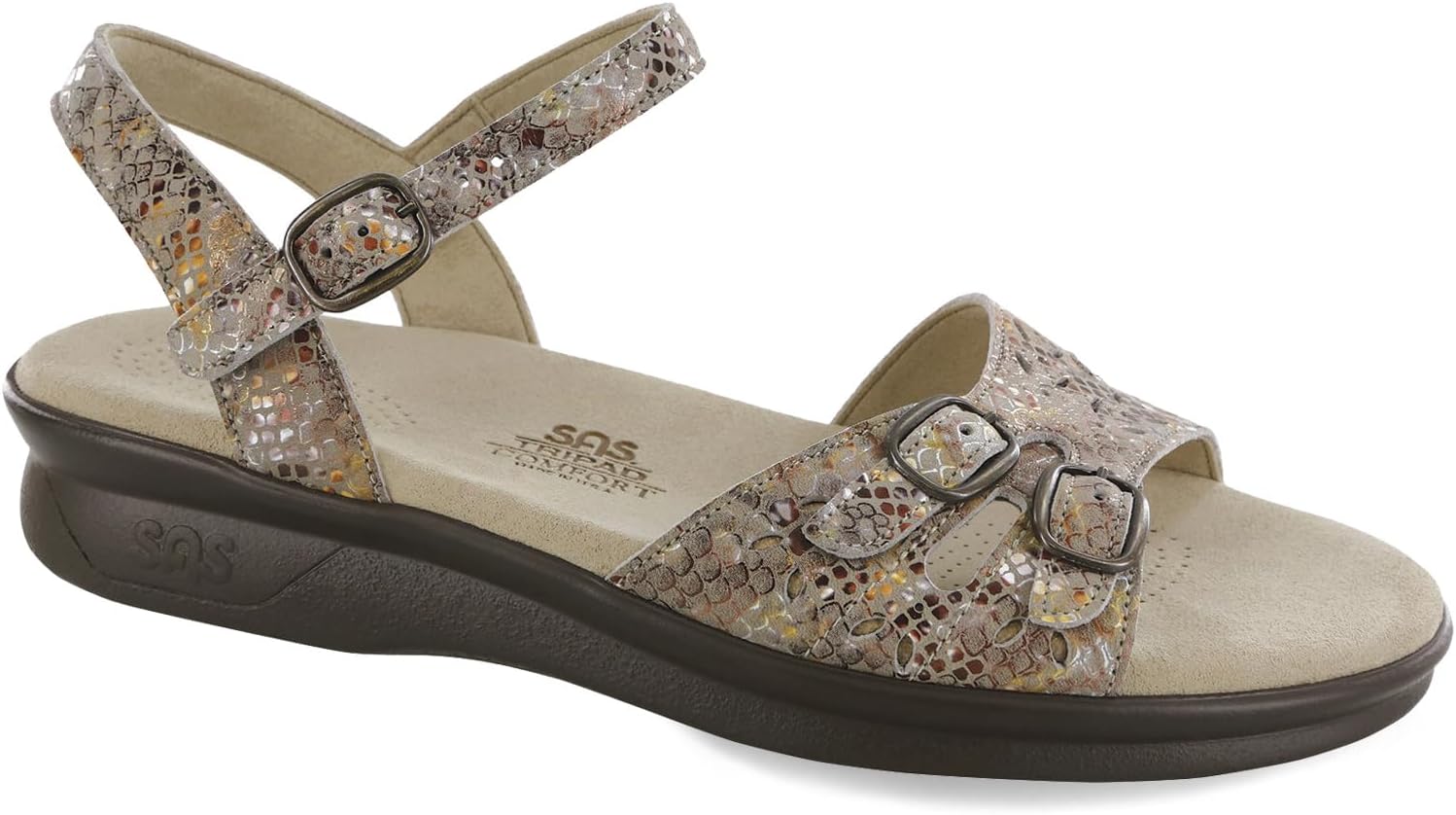 SAS Women's, Duo Sandal 5 Taupe Multi