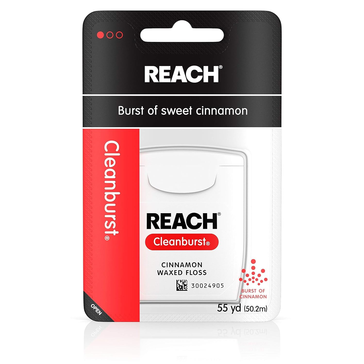 Johnson & Johnson Reach Pack Floss Clean-Burst Cinnamon 55Yd
