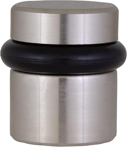 Vista 63 de Design House 189290-SN - Protector de pared para puerta con punta de goma, tapón de puerta de aluminio de níquel satinado, paquete de 2