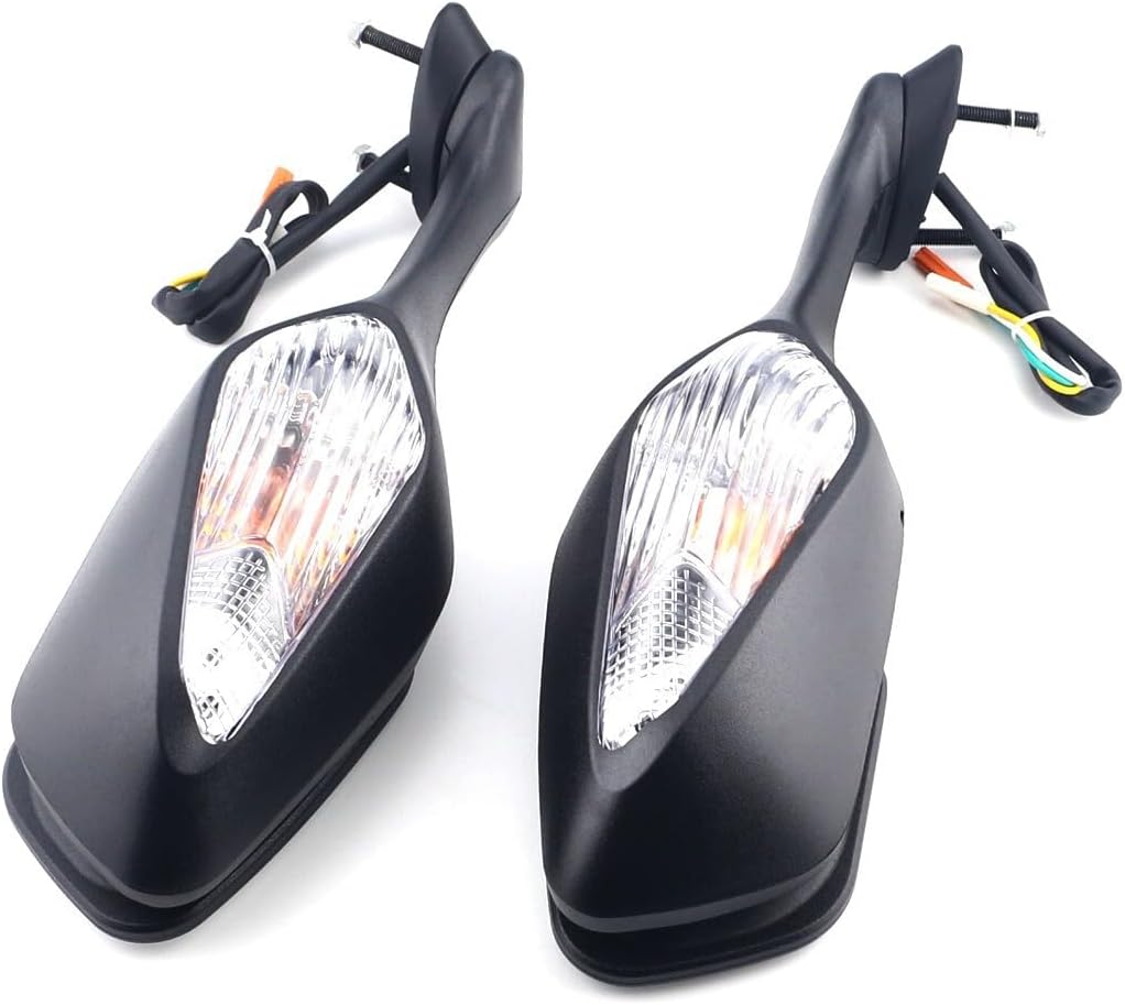 Motorcycle Rearview Mirrors with Turn Signals Side Mirror for Honda CBR1000RR CBR 1000RR 2008-2016 /VFR1200 2010-2012 (1Pair)