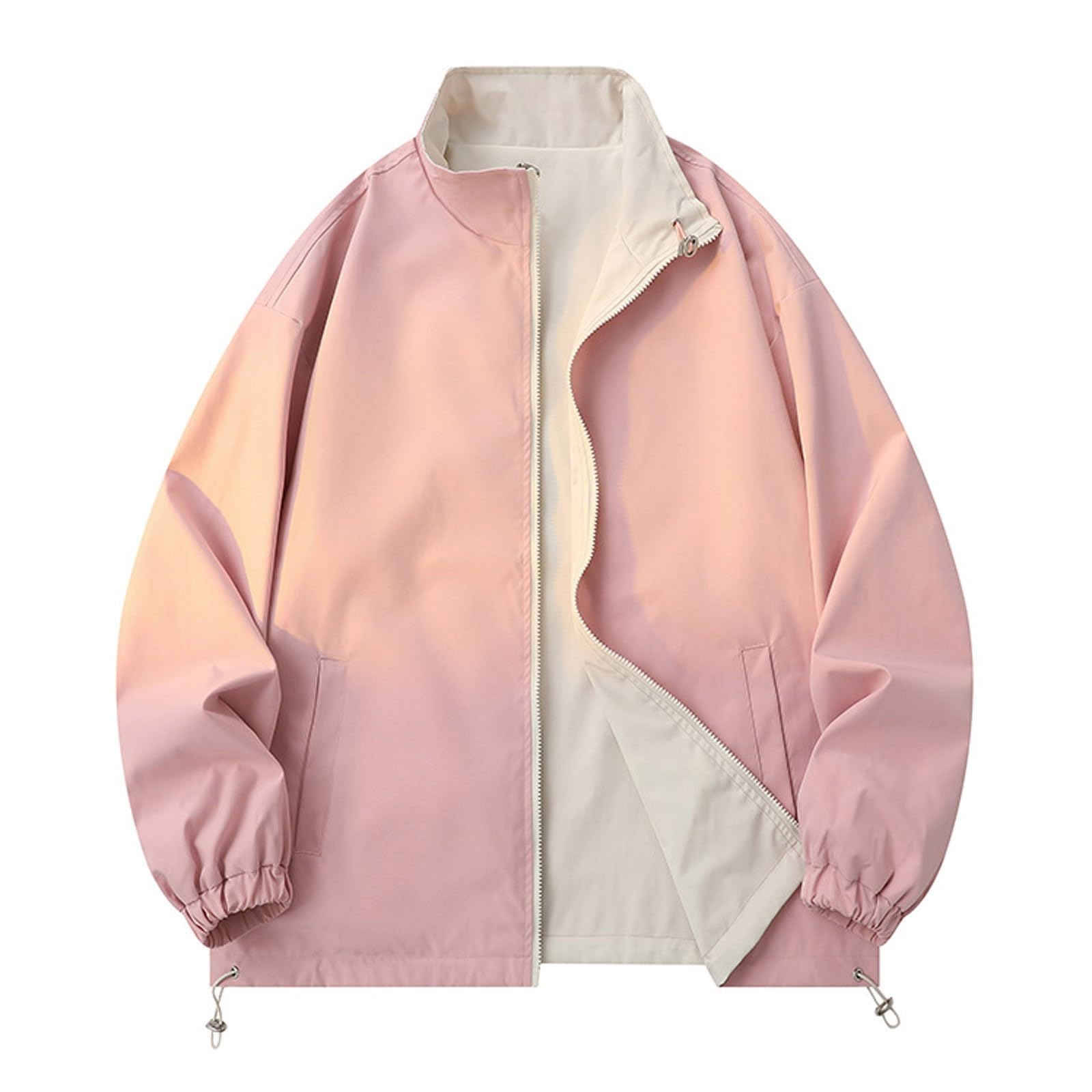 Generisch Fleecejacke Freizeitjacken für Herren leichte wendbare Oberbekleidung Frühling und Herbst vielseitiger modischer Outdoor-Mantel den Alltag stilvolles