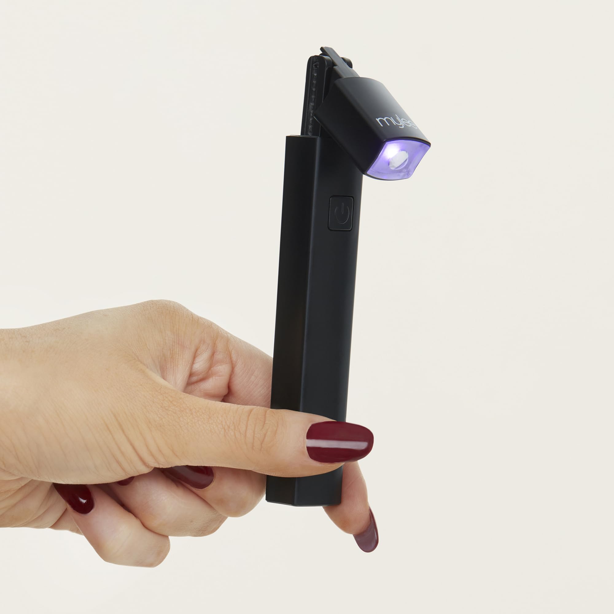 Mylee Torche LED Fix 'N' Flash : Lampe de poche pour la pose du vernis gel avec tête flexible, rechargeable par USB, utilisation mains libres - Usage à domicile, en déplacement et dans les salons