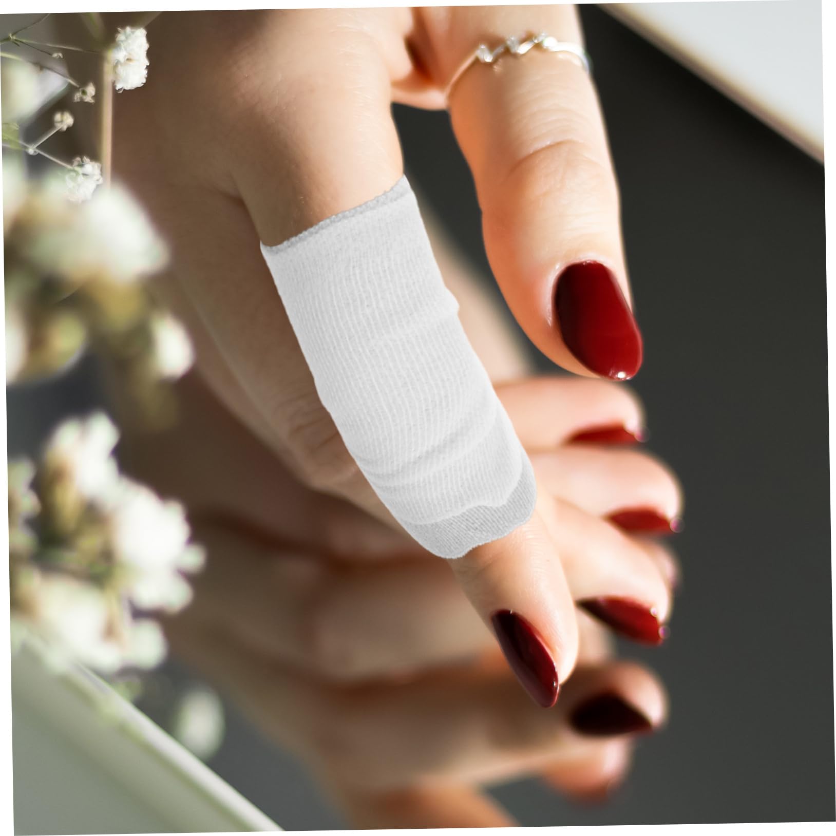 NOLITOY Care Dressing Bandages 3 Rolls Athletic Tape Knee Wraps for Head Wraps Bandaging Supplies Calf Stretch Tape Leg Wraps Sports Tape Sports Bag Polyester White Foot