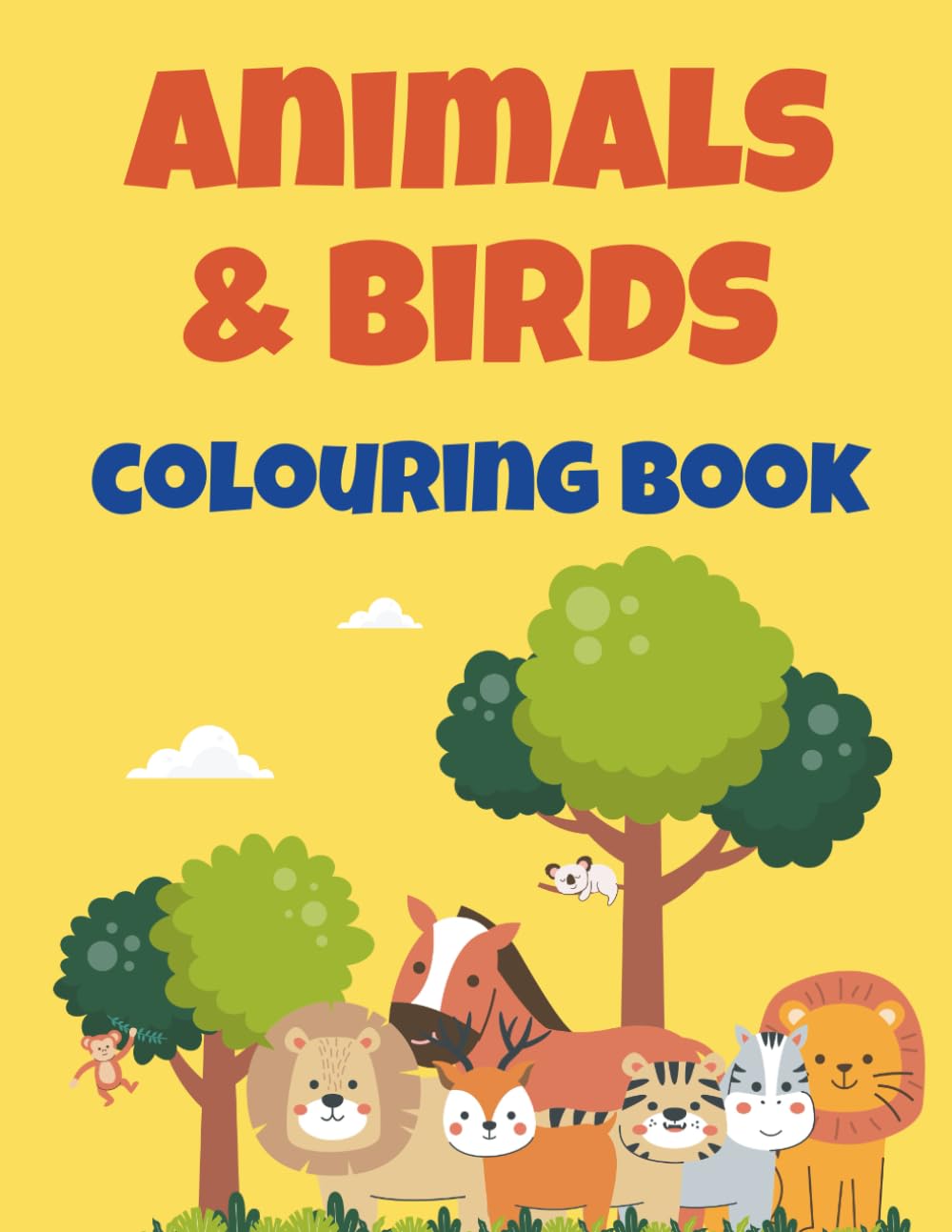Animals and Birds Colouring Book