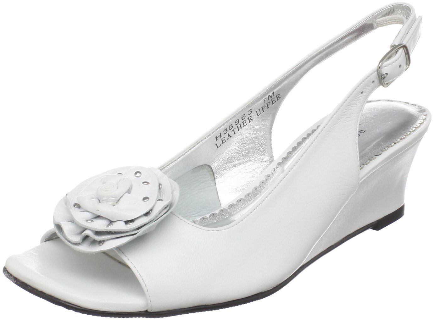 Rose Petals Women's Lela Silver Micropoints Pump 8.5 M (B)