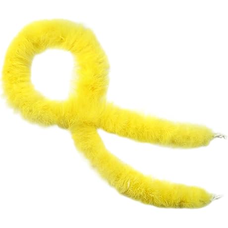 Yellow Marabou Feather Boa-Elevate the Joyful Spirit