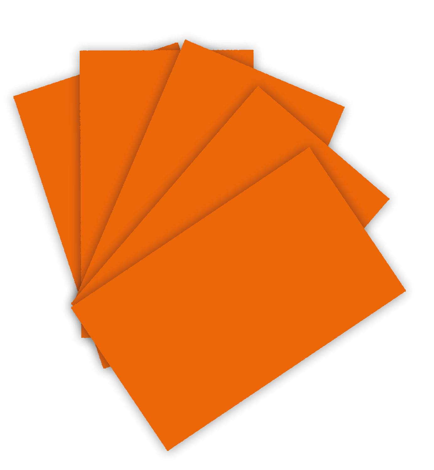 folia 6341 Coloured Paper 130 g/m², Coloured Drawing Paper in Light Orange, DIN A3, 50 Sheets, as a Basis for Numerous Crafts