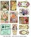 Victorian Vintage Perfume Labels Collage Sheet #102