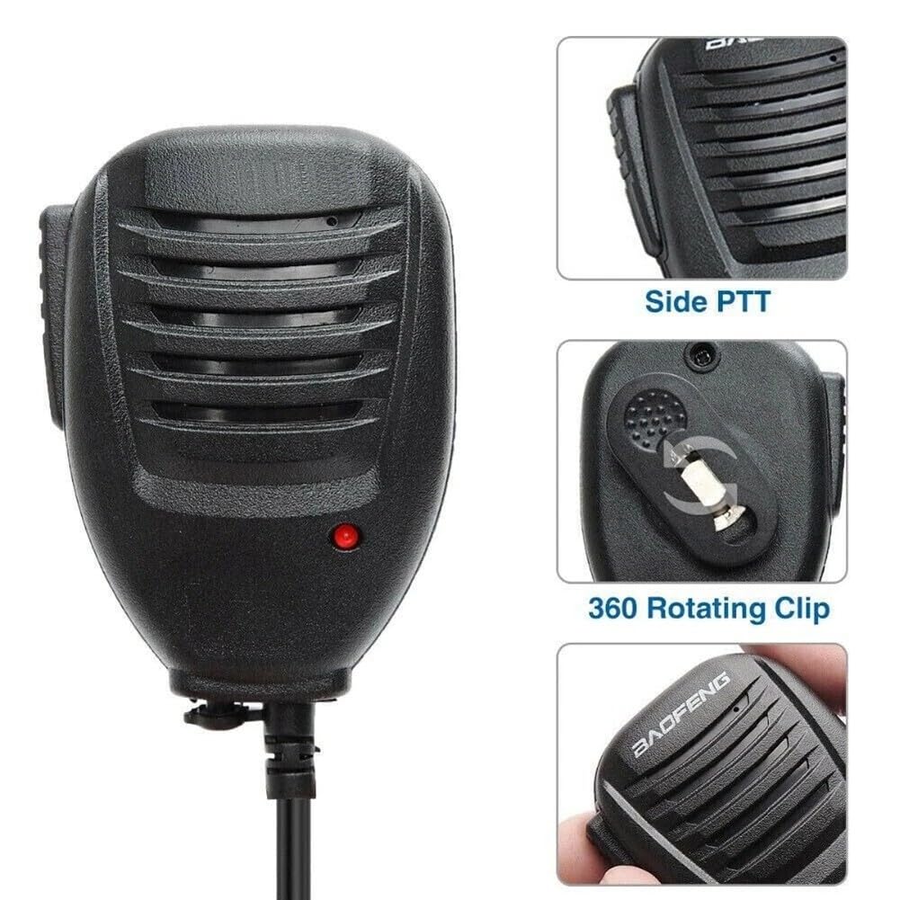 Microfono altoparlante manuale PTT 35mm per Baofeng UV-82L Kenwood TK-270 TK-378 WoXun KG-669
