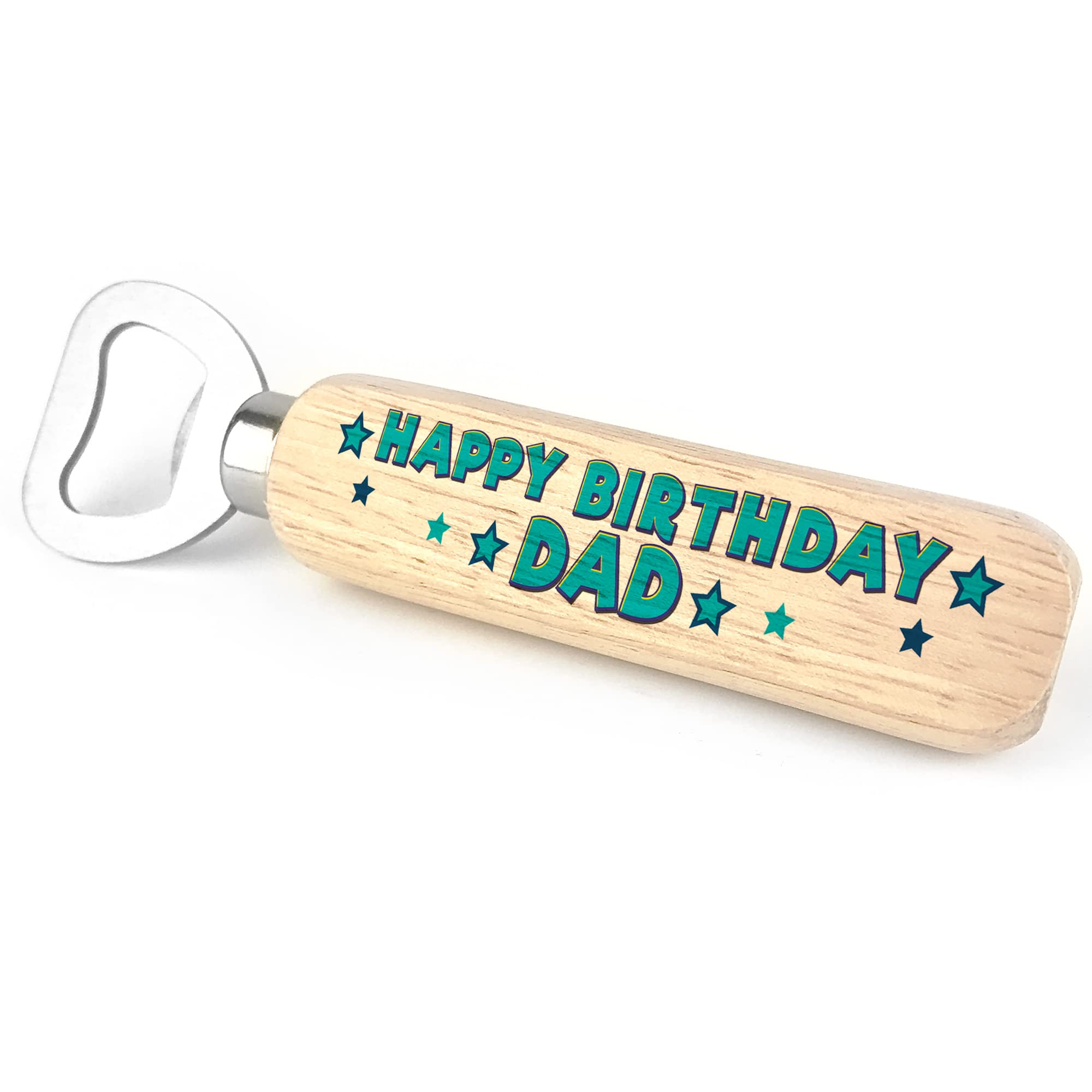 Wooden Bottle Opener Gift for Dad Birthday from Daughter Son Keepsake Gift for Him