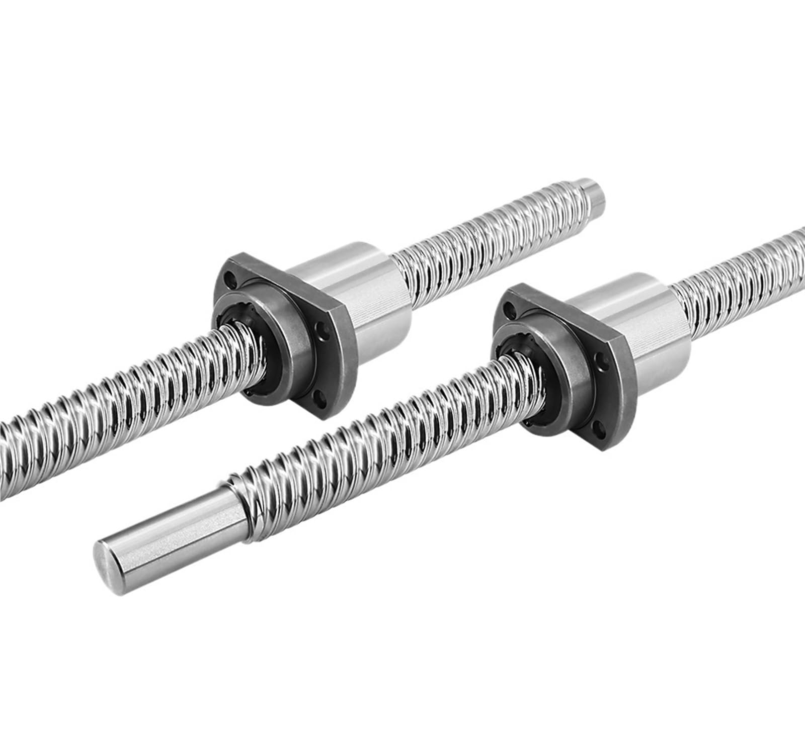 Metal Ball Screw nut Ball Screw SFU1605 1 Pcs Ball Screw with End Machined+ 1 Pcs Single Ball Nut for CNC(400mm Total L)