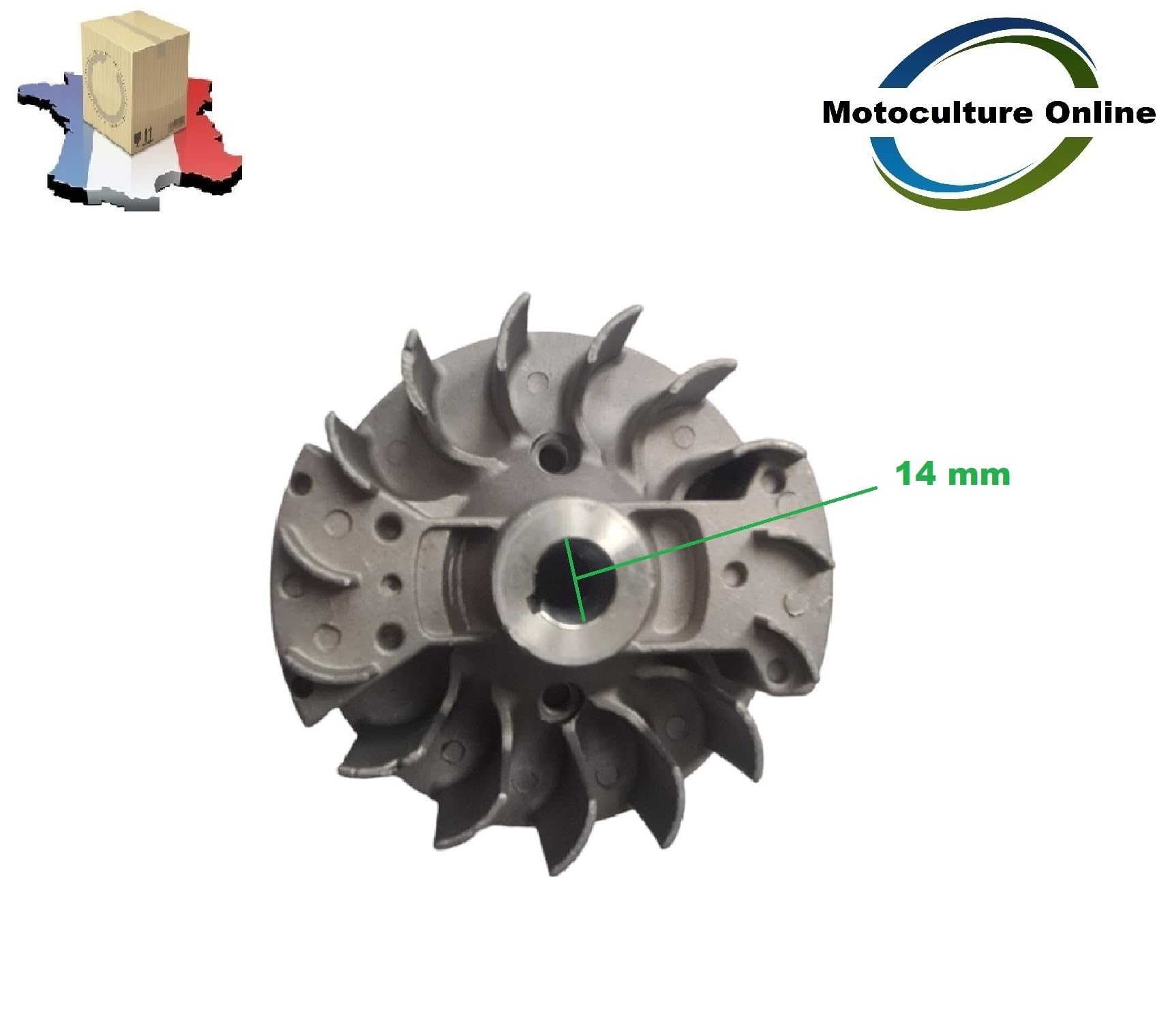 Pièce détachée d'origine constructeur: Volant moteur Magnétique d'inertie pour débroussailleuse Tarière ou Multifonctions 5 en 1 Merci de vérifier votre modèle Avant achat Voir photos jointes