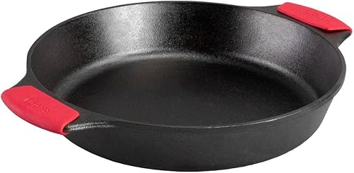 Lodge Sartén de hierro fundido para panadería, mango doble, 9.8in