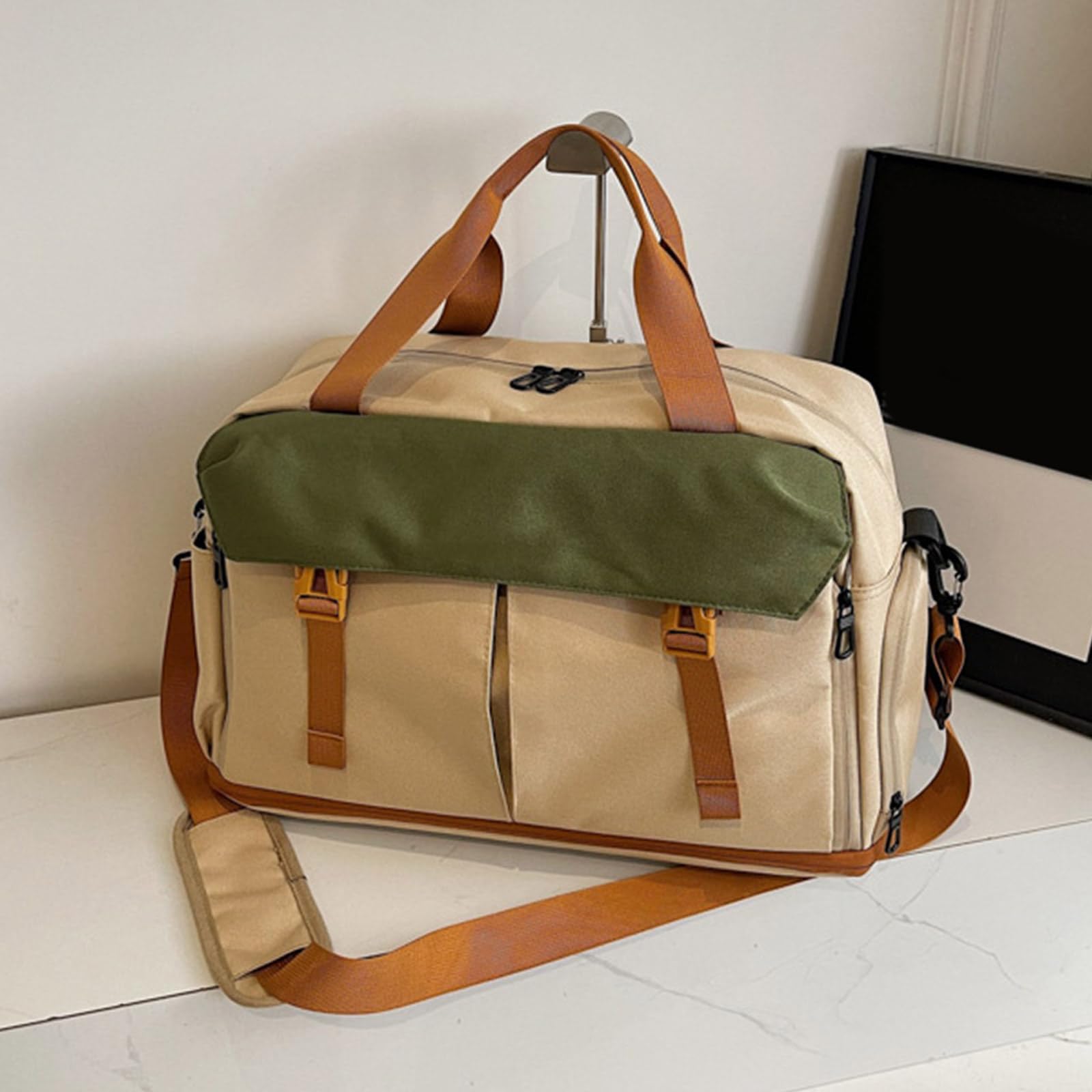 Borsa da trasporto multiuso resistente all ' acqua con manico rinforzato Borse a tracolla a tracolla per viaggi sportivi Borsa da viaggio con scomparto impermeabile per uso quotidiano