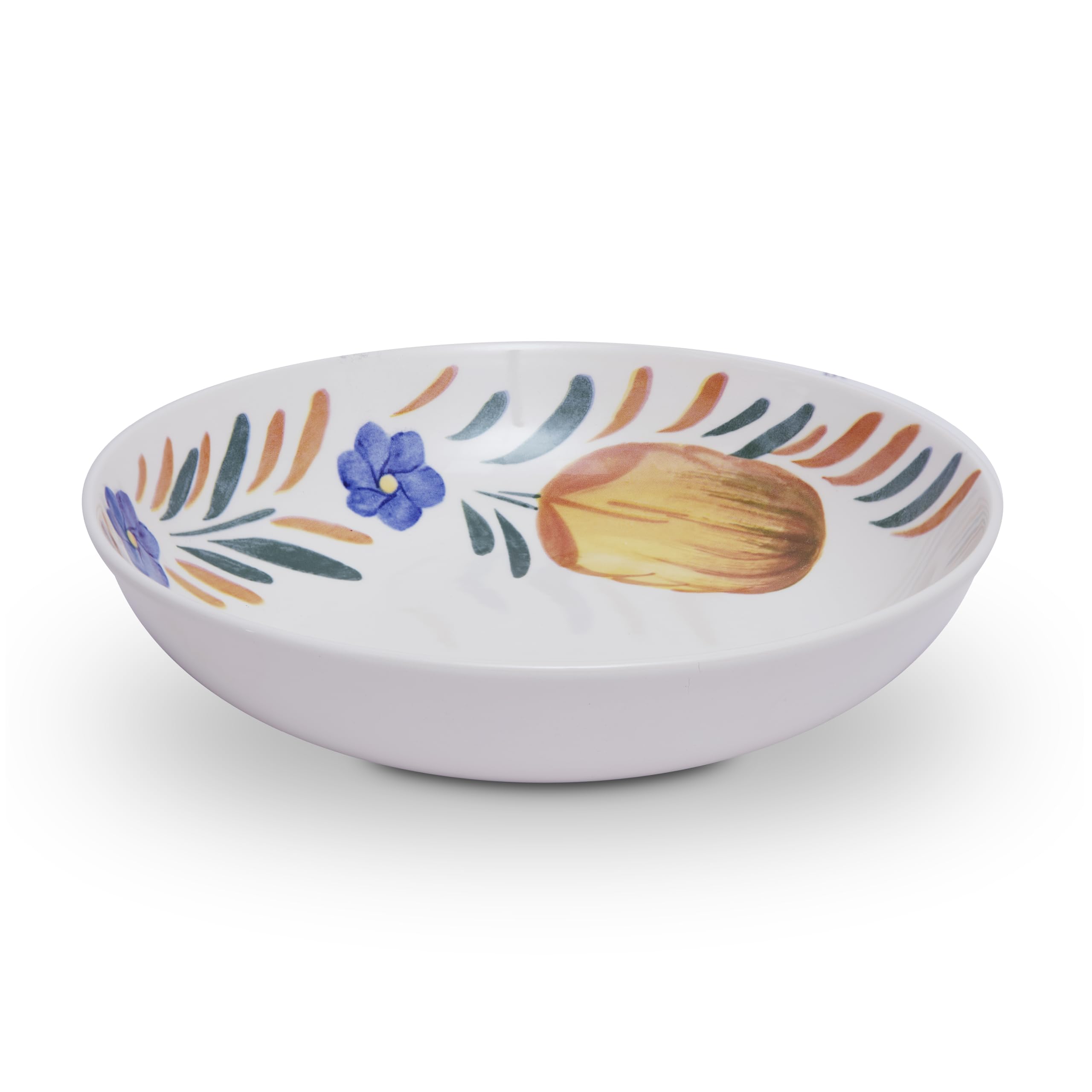 Wade Capri Pasta Bowl With Vibrant Mediterranean Inspired Design, Crafted From Earthenware, Made In Stoke-On-Trent, 22.5Cm, Multi-Coloured, Wa967035cap