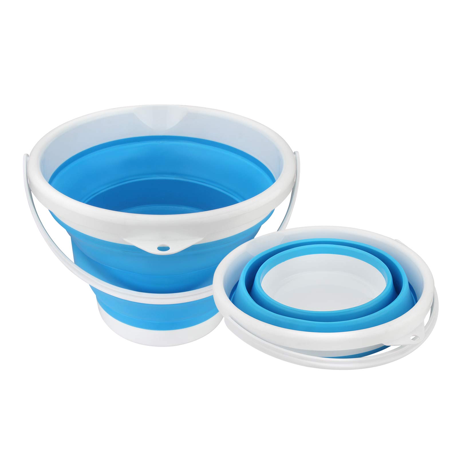 Madlife Garage Collapsible Folding Silicon Plastic Bucket 5L for Water Fishing Camping Gardening Cleaning Kitchen