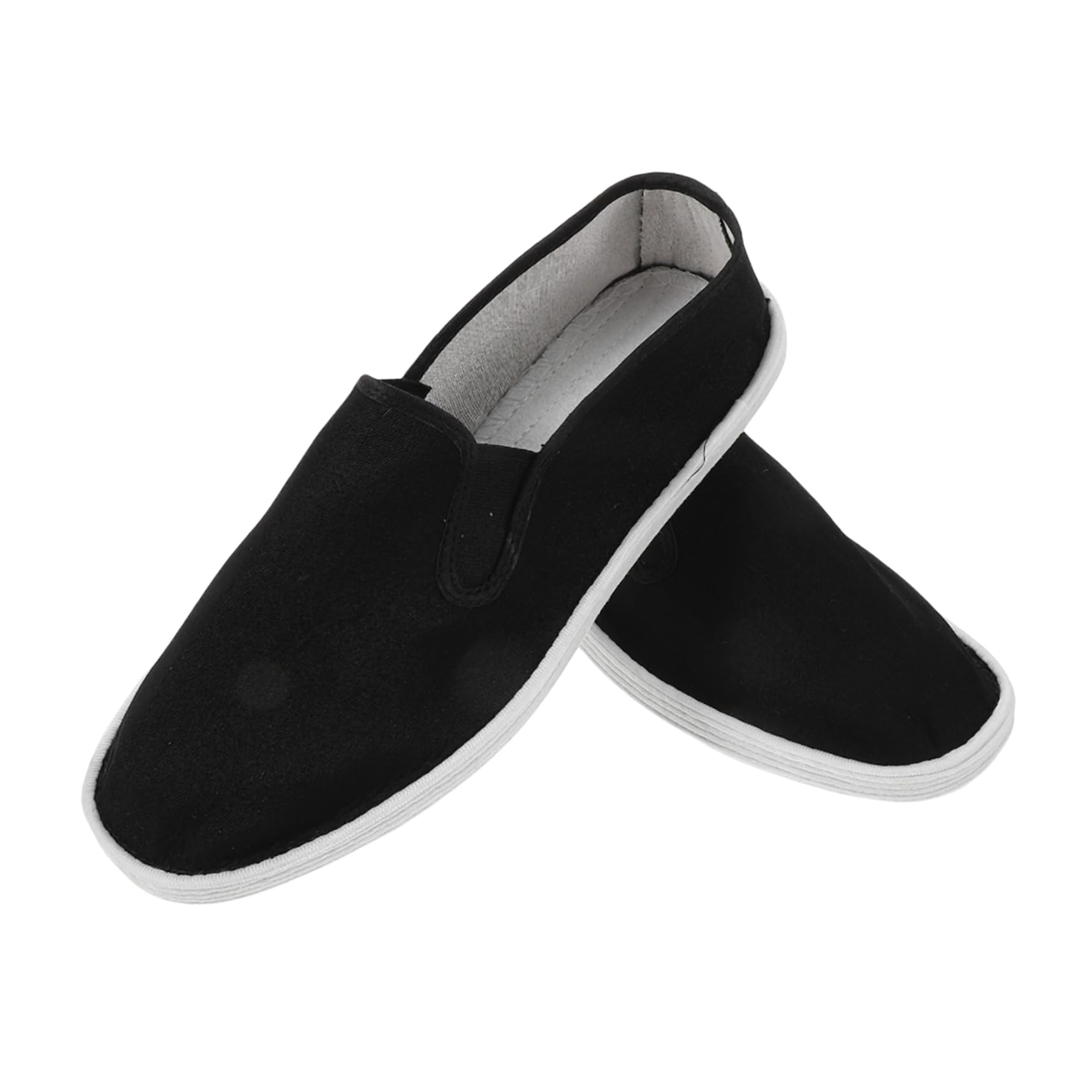 HANABASS Men's Tai Chi Kung Fu Shoes Hanfu Style Embroidered Chinese Shoes Soft Cotton Sole