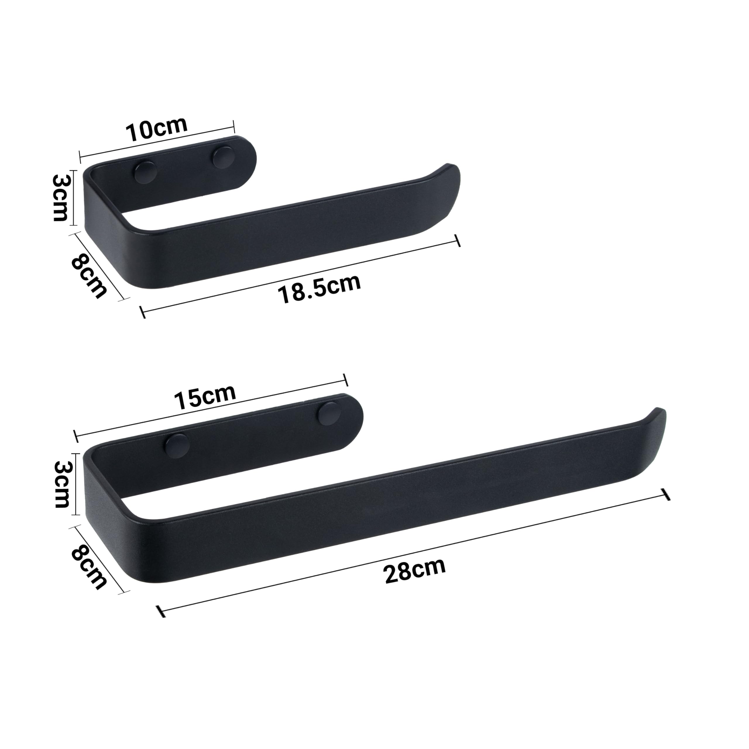 Toilet Roll Holder and Towel Holder Set, Hand Towel Holder - Image 2