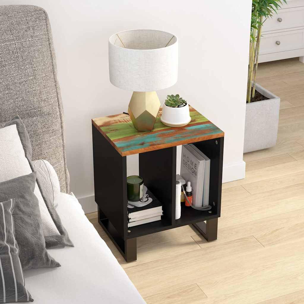 Hothingwell Stolik pomocniczy 40 x 31 x 46 cm drewno regeneracyjne i