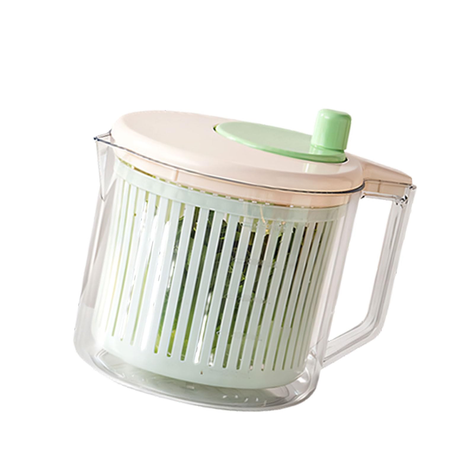 Ekoama Modern Salad Spinner And Vegetable Dryer Dehydrator Drain Basket with Handle Kitchen Supplies