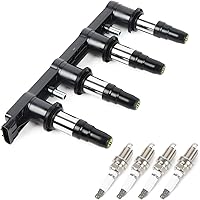 Vista 16 de Paquete de 6 bobinas de encendido UF267 y bujía de iridio compatible con Lexus ES300 RX300, para Toyota Camry Sienna Avalon Highlander 1999-2006