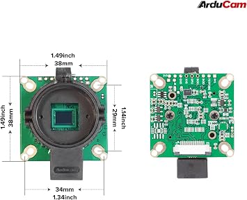 Arducam HQ Camera for Raspberry Pi, 12.3MP IMX477, with C-CS Adapter and Tripod Mount for Pi 4/3/3B+/Zero 2W
