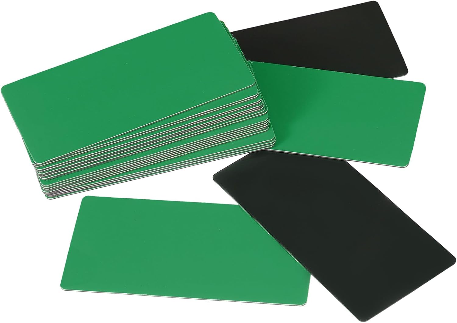 PATIKIL Dry Erase Magnetic Labels, 40 Pcs Magnets Labels Stickers Name Tags for Locker Toolbox Shelving Refrigerator Whiteboard Classroom Office, 4"x2", Green