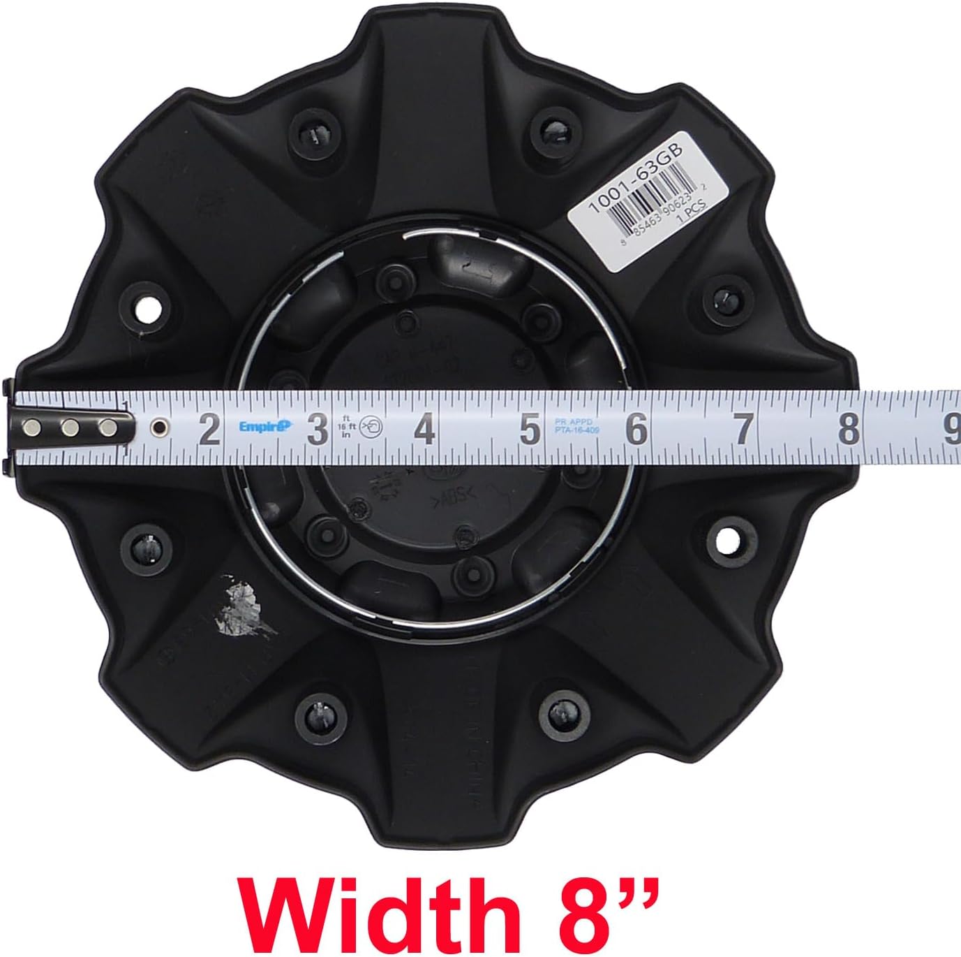Fuel 1PC FUEL MB CAP 5/6 LUG - GB LOGO RIVETS - 1001-63BLD