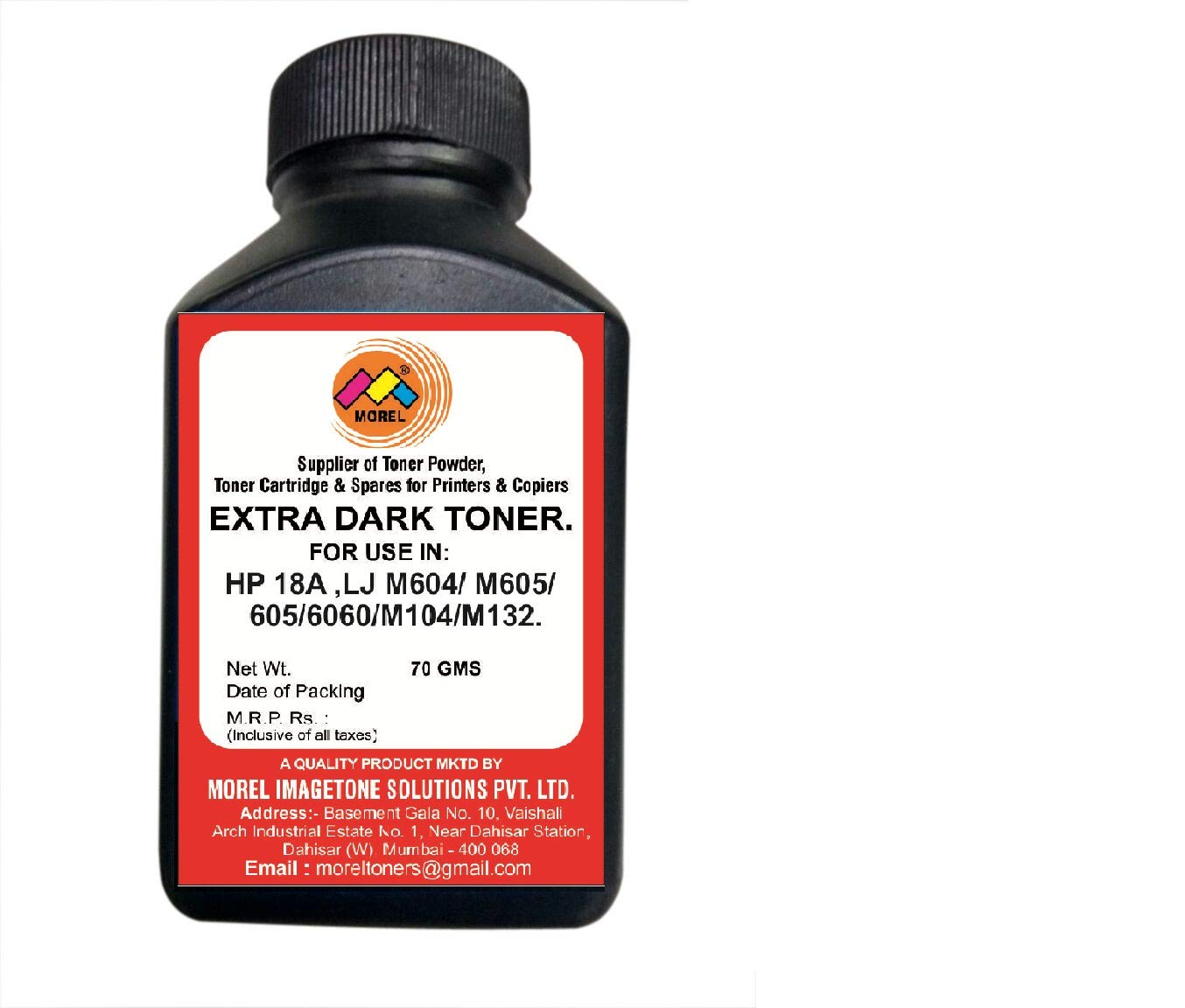 morel 18A Laser Toner Powder Compatible for HP Laser Jet M2M 630 / M604 / M 605 / M 6060 / M Pro M 104A / M 104/M 132A / M 132fw Pack 1