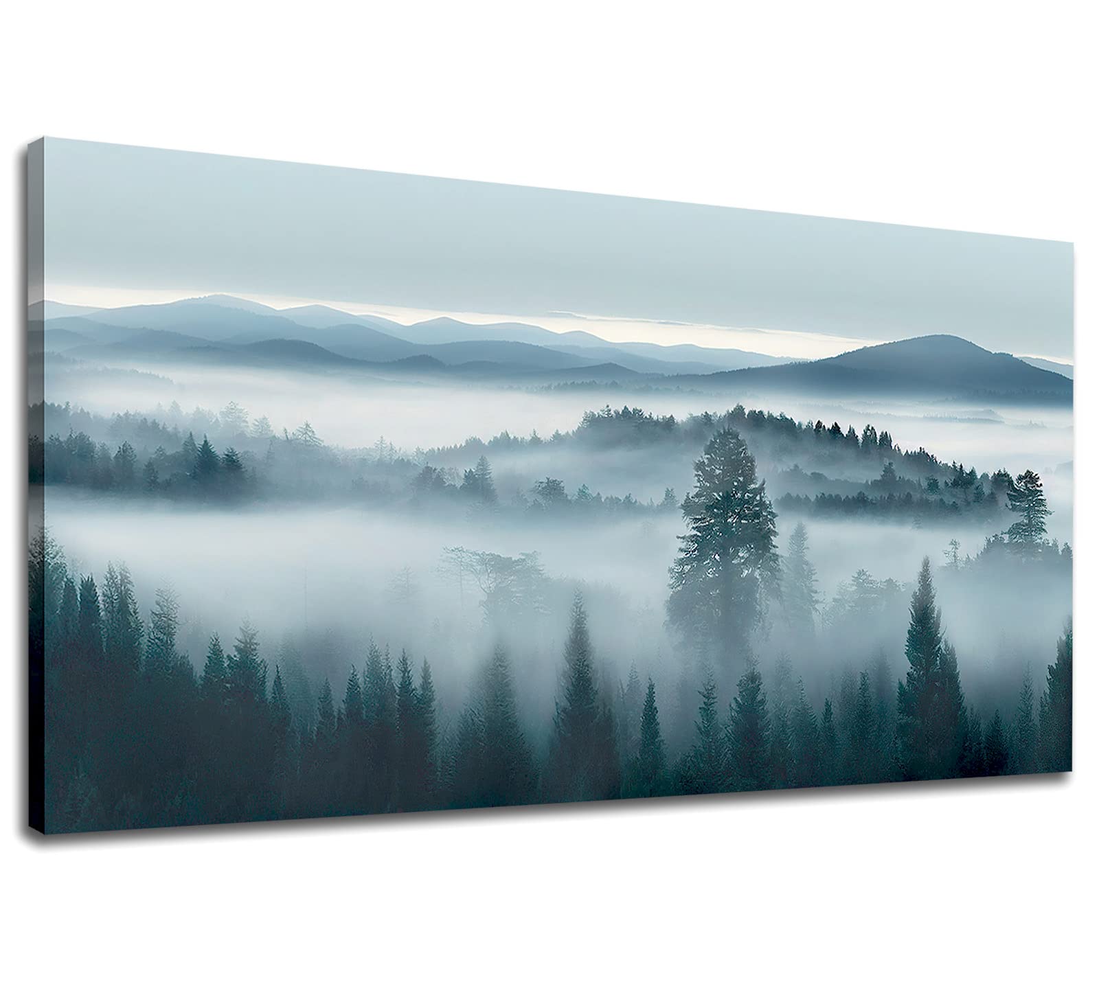 Tigeridge Foggy Forest Canvas Wall Art 