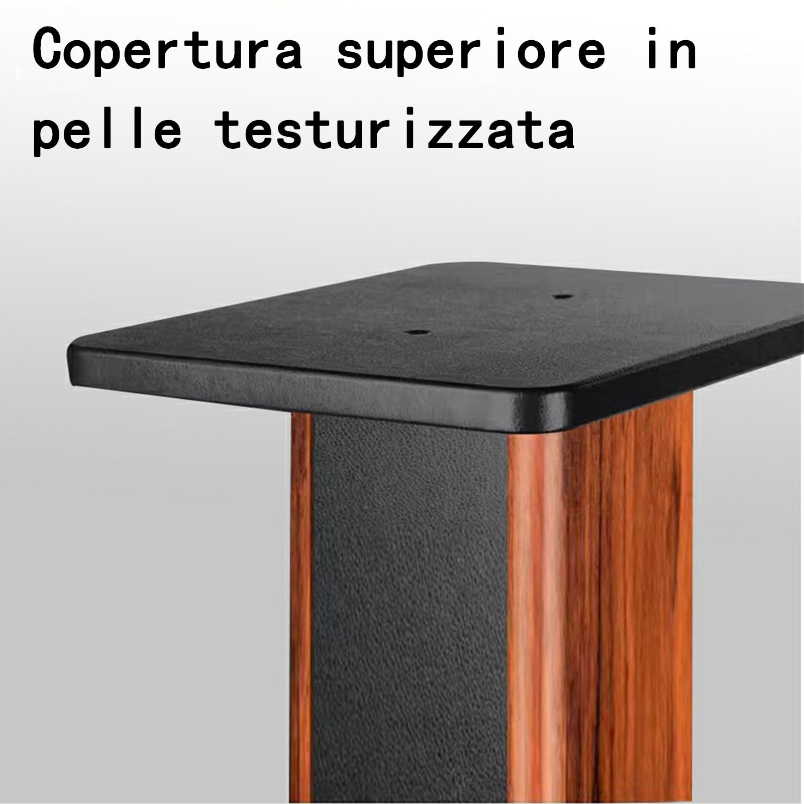 Supporti Universali per Diffusori in Legno Supporti Universali da Pavimento per Diffusori Satellite E Diffusori da Scaffale Supporti per Diffusori 1 Coppia per Sistema Audio Surround, Home Cinema