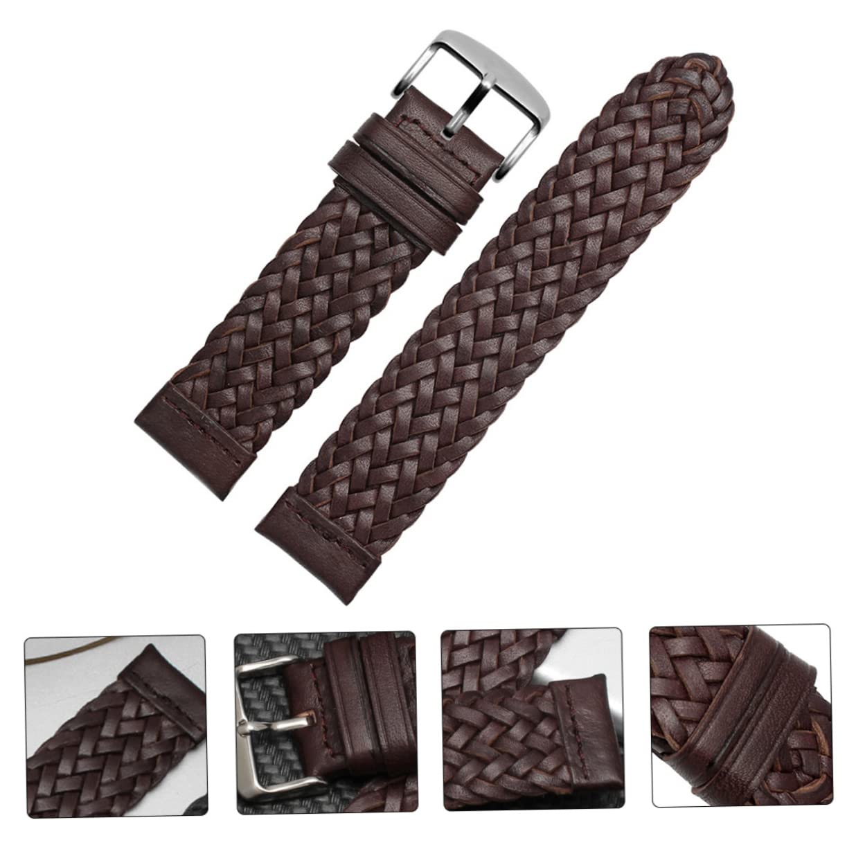 OSALADI 3piezas Correa De Reloj Unisex De Trenzado Accesorio Práctico Para y Marrón Fácil Instalación y Comodidad