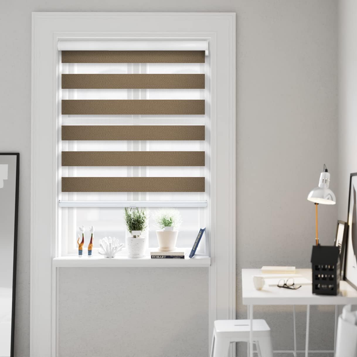 CHICOLOGY Custom Zebra Blinds, Zebra Blinds for Windows