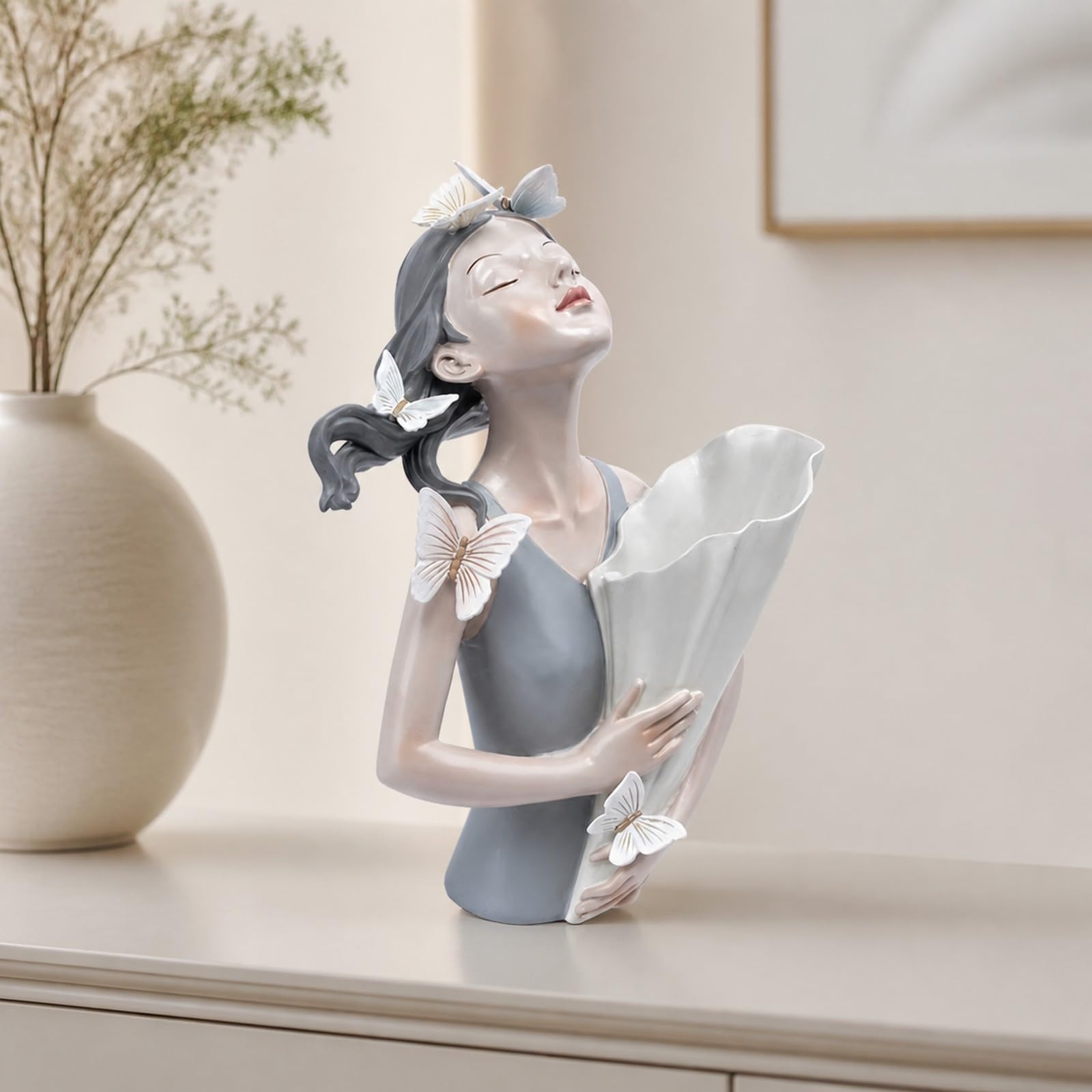 Figura Resina Europeo Busto, Lunares